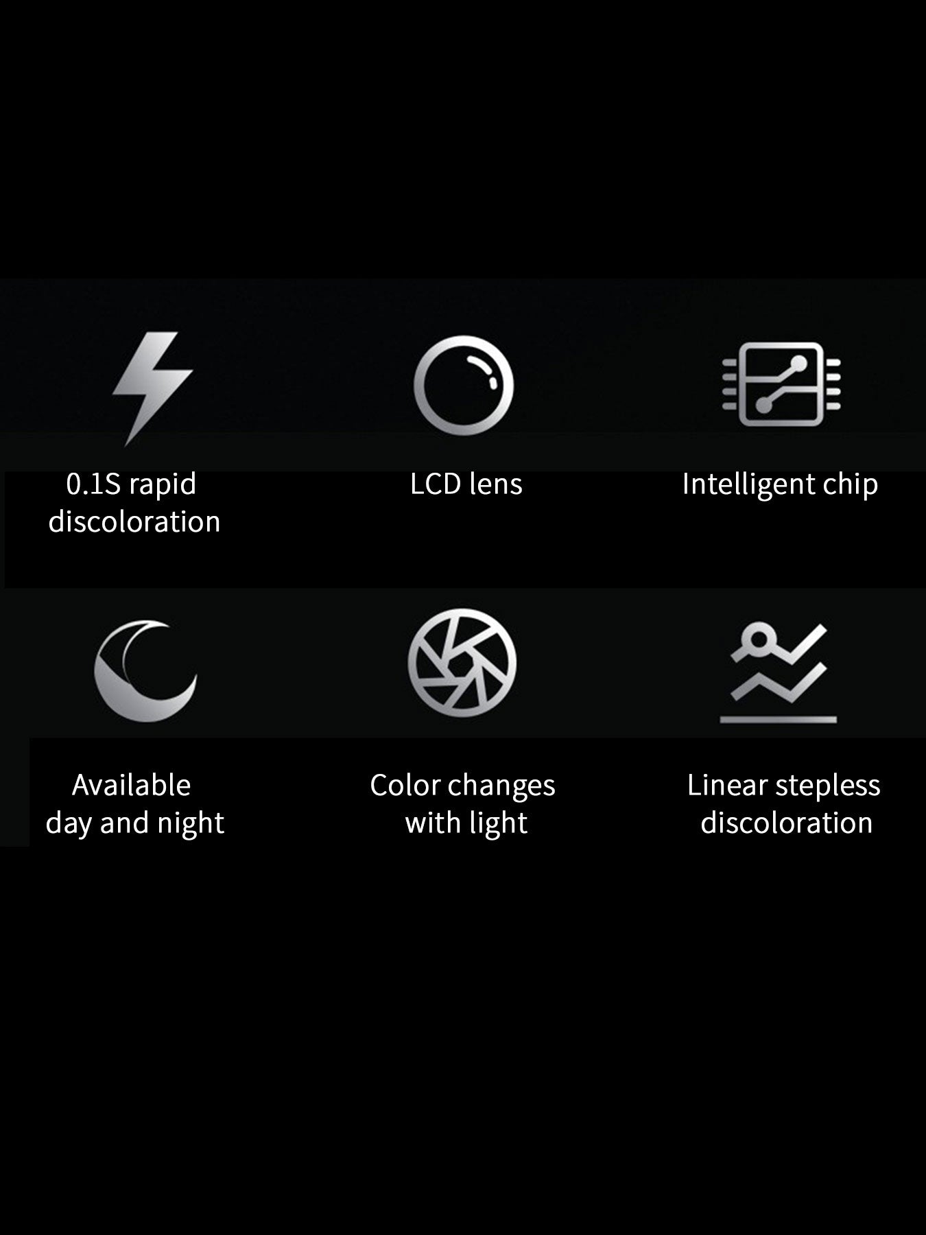 Tecnología de chip inteligente LED gafas anti - deslumbramiento y decoloración, anti - Rayos ultravioleta, anti - deslumbramiento, conducción al aire libre, conducción segura